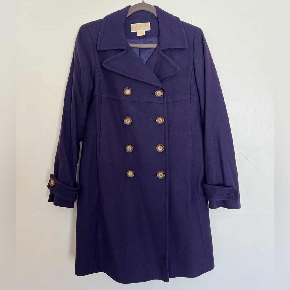 Michael Kors pea coat in purple